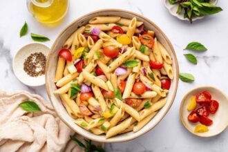 My Favorite Healthy Pasta Salad