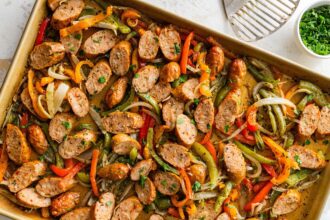 Sheet Pan Sausage & Peppers