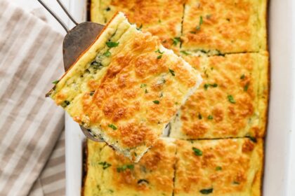 Baked Cottage Cheese Eggs (Easy Egg Bake)