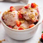 Strawberry Cheesecake Cottage Cheese Ice Cream