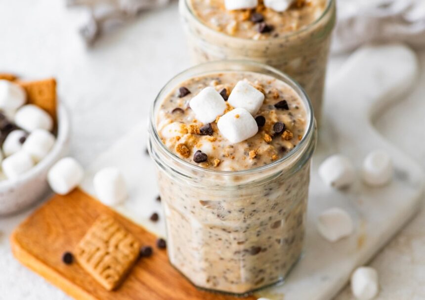 High-Protein S’mores Overnight Oats