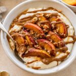 High-Protein Peach Crisp Yogurt Bowl